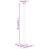vidaXL Seitenmarkise Ausziehbar 600x160 cm Grau
