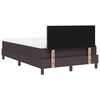 vidaXL Boxspringbett mit Matratze Dunkelbraun 120 x 200 cm Stoff