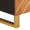 vidaXL TV-Schrank Braun und Schwarz 105x33,5x46 cm Massivholz Mango
