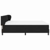 vidaXL Boxspringbett mit Matratze Schwarz 180 x 200 cm Stoff