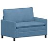 vidaXL Sofa Blau 126 x 81 x 87,5 cm Stoff