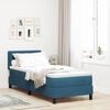 vidaXL Boxspringbett mit Matratze Dunkelblau 80 x 200 cm Samt