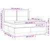 vidaXL Boxspringbett mit Matratze Schwarz 160x200 cm Samt