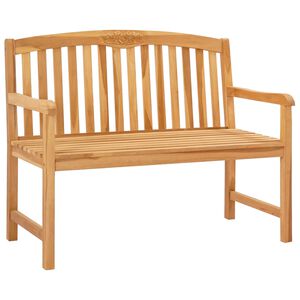 vidaXL Handgefertigte Rosenbank 114 x 60,5 x 95 cm Massivholz Teak