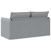 vidaXL Sofa 140cm Hellgrau Metall