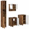 vidaXL Badezimmerm&ouml;bel-Set 4 pcs Altholz Holzwerkstoff & Metall