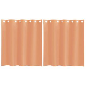 vidaXL Voile Vorh&auml;nge mit &Ouml;sen 2 Stk. Terrakotta
