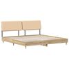 vidaXL Bettgestell mit Kopfteil Sonoma-Eiche und Creme 200 x 200 cm