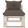 vidaXL 9-tlg. Garten-Lounge-Set aus Paletten mit Kissen Kiefernholz