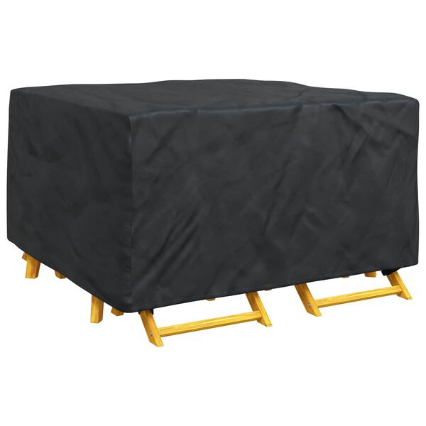 vidaXL M&ouml;belbezug Uni Schwarz 150 x 150 x 75 cm 420D