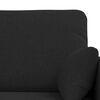 vidaXL Sofa 2 pcs Schwarz 198 x 78 x 80 cm Stoff