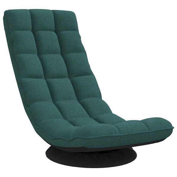 vidaXL Bodenstuhl Drehbar Dunkelgrün 70x51x79 cm Stoff