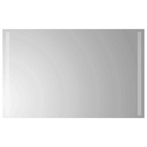 vidaXL LED-Badezimmerspiegel Transparent 80 x 50 cm Geh&auml;rtetes Glas
