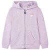 Kinder-Kapuzenpullover mit Rei&szlig;verschluss Lila 116