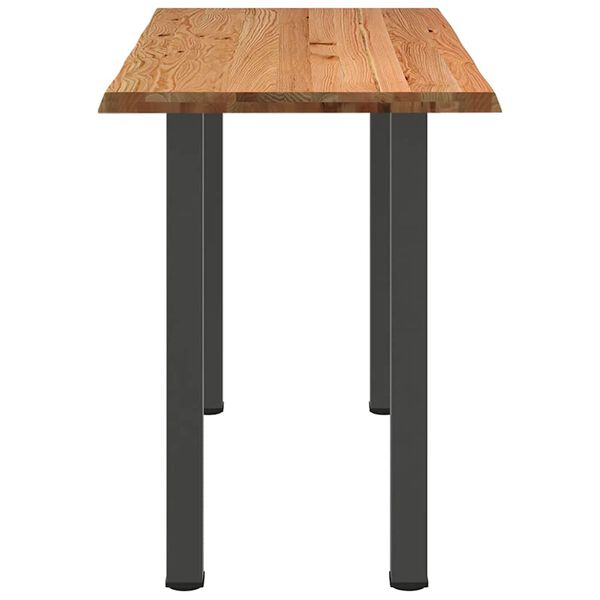 vidaXL Bartisch Baumkante 180x80x112cm Massivholz Eiche Rechteckig