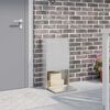 vidaXL Paketdrop-Box mit Speicher Silber 44 x 22 x 82 cm Edelstahl