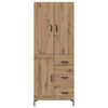 vidaXL Highboard Artisan-Eiche 69,5 x 34 x 180 cm Holzwerkstoff