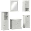 vidaXL Badezimmerm&ouml;bel-Set VIGO 5 stk. Antik Wei&szlig; 37 x 34 x 110 cm