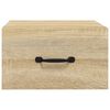 vidaXL Wand-Nachttisch Sonoma-Eiche 35x35x20 cm