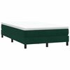 vidaXL Boxspringbett mit Matratze Dunkelgr&uuml;n 120x220 cm Samt