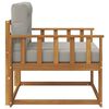 vidaXL Outdoor Mittelsofa Massivholz Akazie Natur