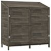 vidaXL Ger&auml;tehaus Anthrazit 102x52x112 cm Massivholz Tanne