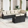 vidaXL Gartensofa-set 8 pcs Poly-Rattan