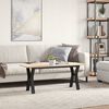 vidaXL Couchtisch Y-Gestell 110x40x45 cm Massivholz Kiefer & Stahl