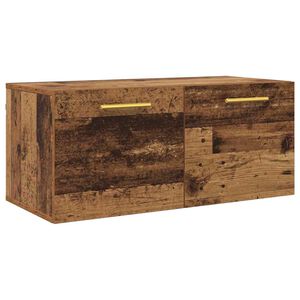 vidaXL Wandschrank Altholz 80 x 36.5 x 35 cm Holzwerkstoff