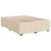 vidaXL Boxspringbett mit Matratze Creme 140x200 cm Stoff