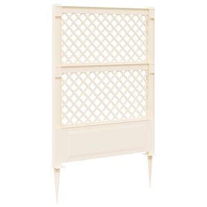 vidaXL Trellis mit Spike PP Wei&szlig;