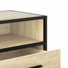 vidaXL TV-Schrank Sonoma-Eiche 100x34,5x40 cm Holzwerkstoff und Metall