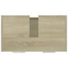 vidaXL Badezimmerschrank Sonoma-Eiche 60x33x61 cm Holzwerkstoff