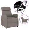 vidaXL Massagesessel Elektrisch Taupe Stoff
