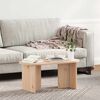 vidaXL Couchtisch Natur 80 x 39,5 x 35 cm Massivholz Kiefer