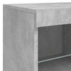vidaXL Sideboard mit LED-Leuchten Betongrau 202x37x67 cm