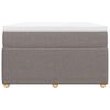 vidaXL Boxspringbett mit Matratze Taupe 120x190 cm Stoff