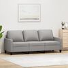 vidaXL 3-Sitzer-Sofa Hellgrau 180 cm Stoff