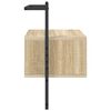 vidaXL Wand-Nachttisch Sonoma-Eiche 35x30x51 cm Holzwerkstoff