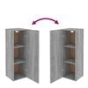 vidaXL 5-tlg. TV-Schrank-Set Grau Sonoma Holzwerkstoff