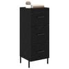 vidaXL Sideboard Schwarz Eichen-Optik 34 x 34,5 x 90 cm Holzwerkstoff