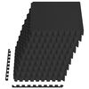 vidaXL Bodenmatten 54 Stk. 4,86 m&sup2; EVA-Schaumstoff Schwarz