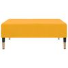 vidaXL Schlafsofa 2-Sitzer mit Hocker Gelb Samt