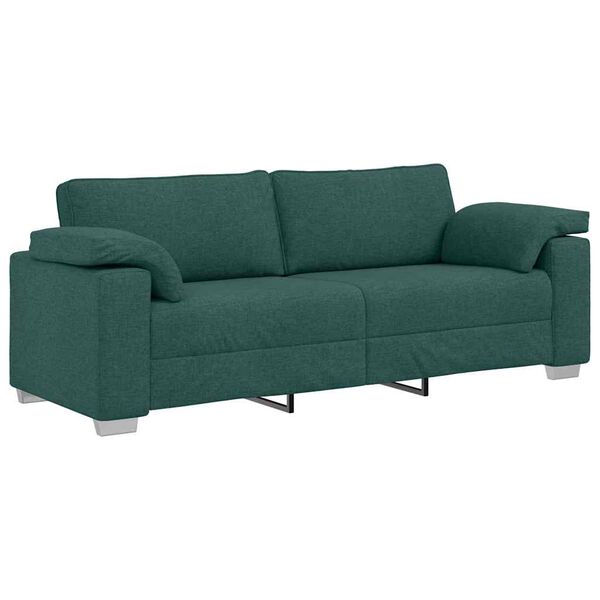 vidaXL Sofa Dunkelgr&uuml;n 219 x 77 x 82 cm Stoff