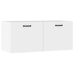 vidaXL Wandschrank Wei&szlig; 80x36,5x35 cm Holzwerkstoff