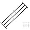 vidaXL Sicherheitsgitter f&uuml;r Fenster mit 3 Querstangen 3 pcs 93-174 cm