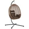 vidaXL H&auml;ngendes Ei-Stuhl Poly-Rattan 104 x 100 x 191 cm Kaffeebraun