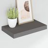 vidaXL Schweberegale 4 Stk. Hochglanz-Grau 40x23x3,8 cm MDF