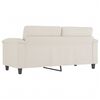 vidaXL 2-Sitzer-Sofa Creme 140 cm Kunstleder