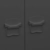 vidaXL Industrial Kleiderschrank Schwarz 90x50x180 cm Metall